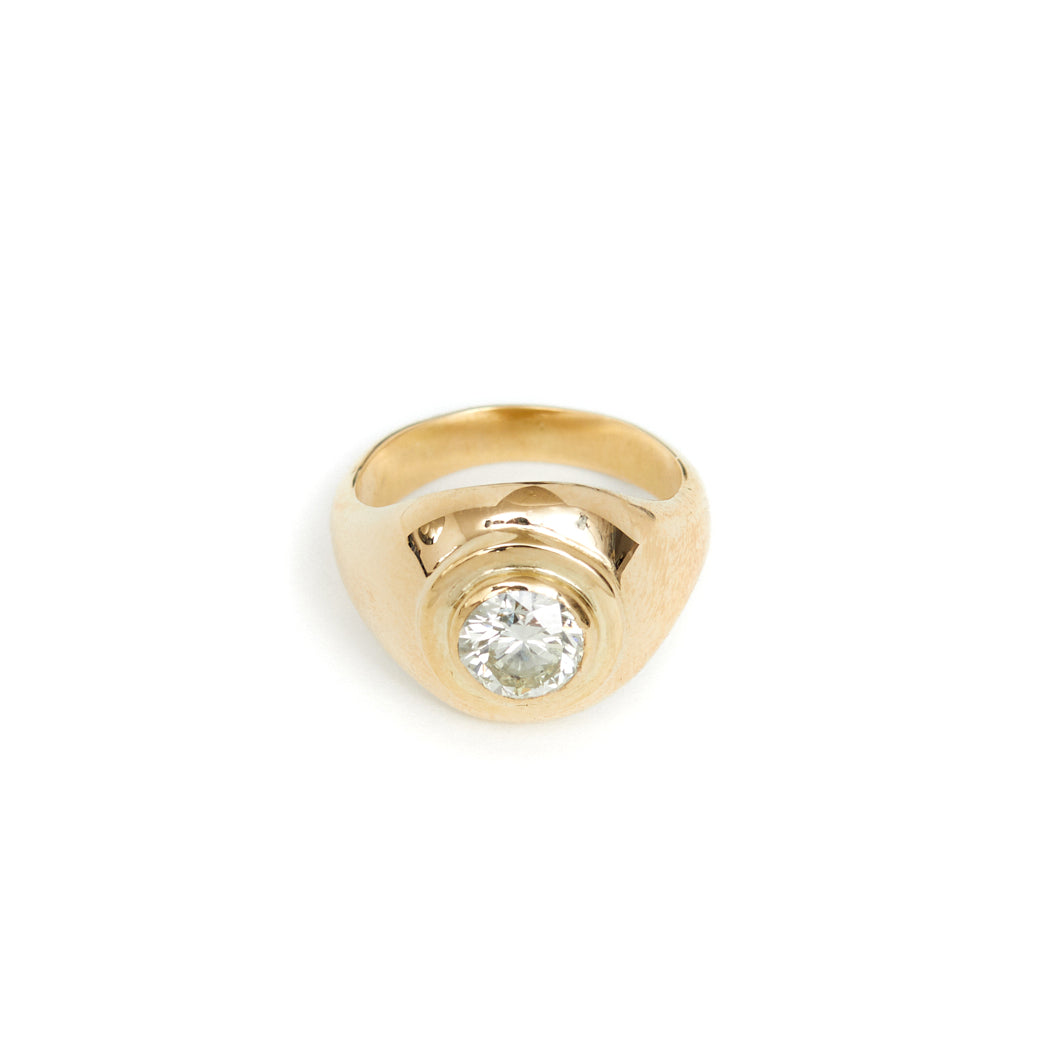 Anillo Signet - Diamante