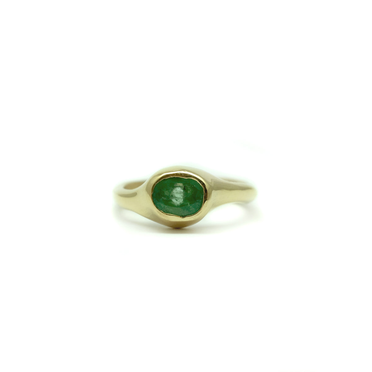 Anillo Irregular - Esmeralda Oval