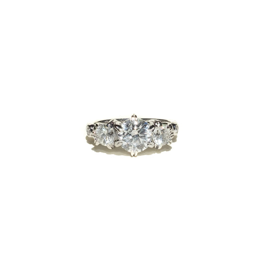 Anillo de compromiso - Trío de Diamantes
