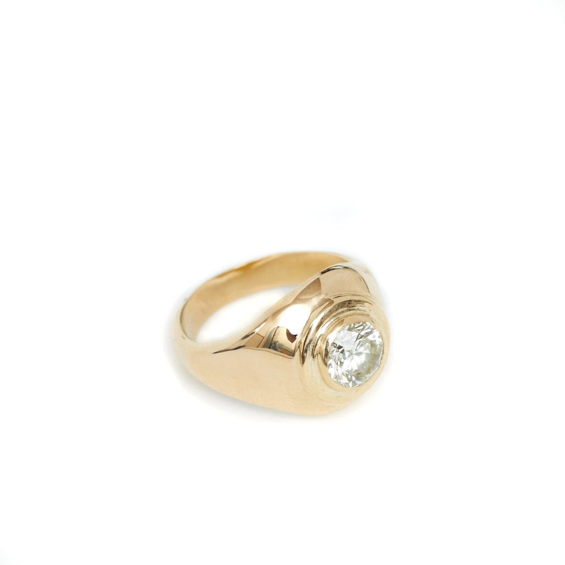Anillo Signet - Diamante