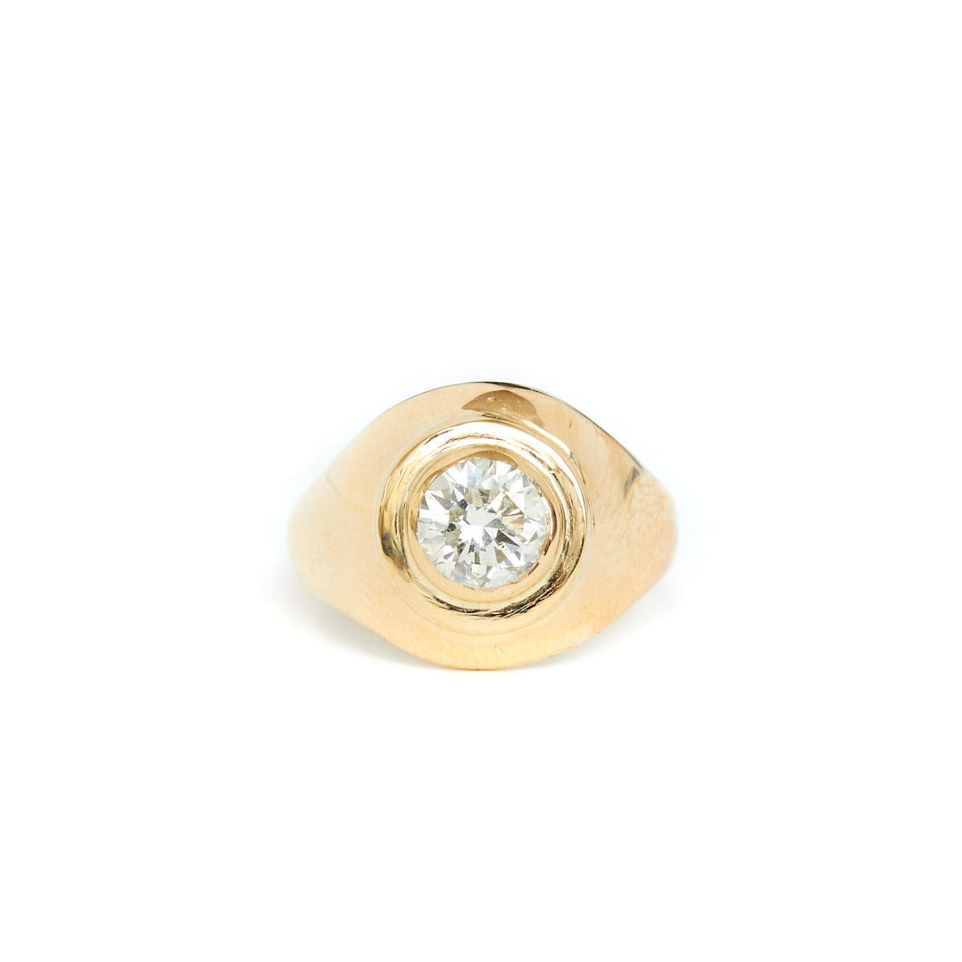 Anillo Signet - Diamante