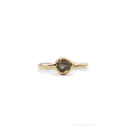 Anillo Irregular - Diamante Salt & Pepper