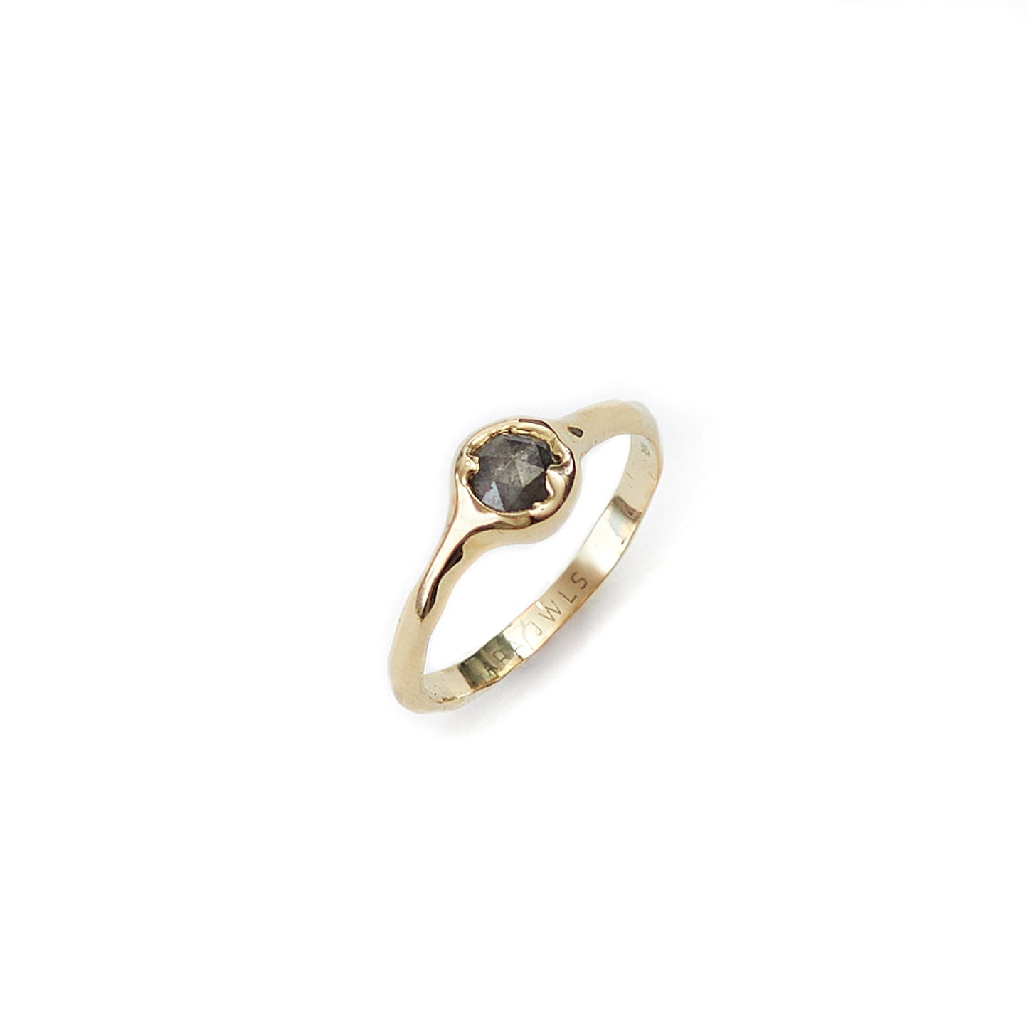 Anillo Irregular - Diamante Salt & Pepper