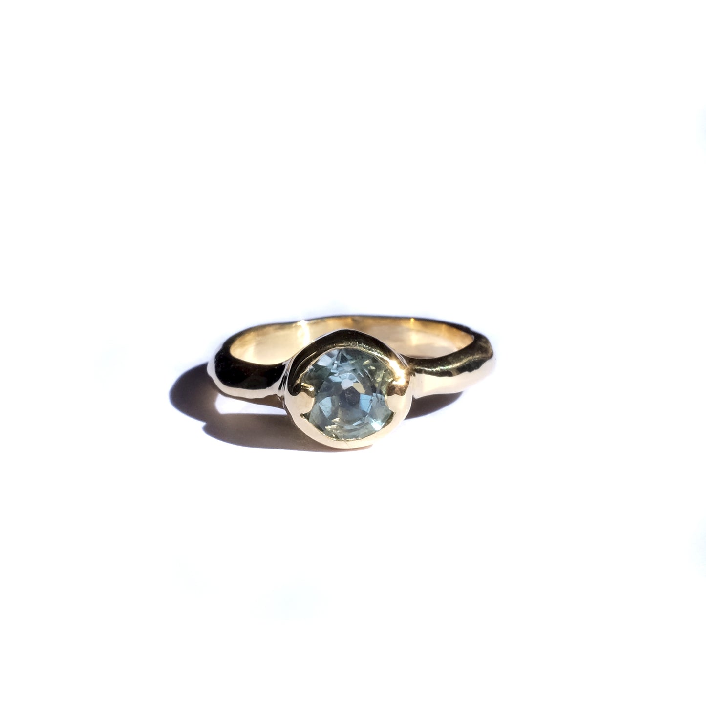 Anillo Irregular - Aguamarina