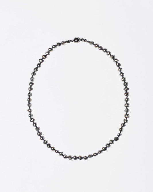 short black pearl necklace