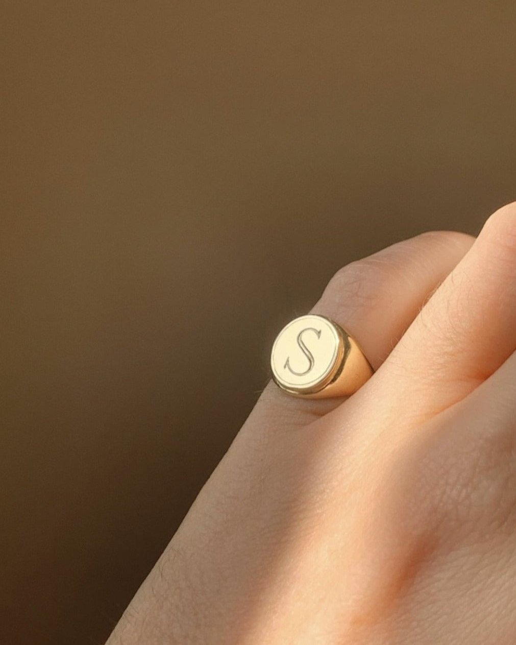 SIGNET RING II—  LETTER